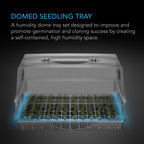 Humidity Dome XL, Propagation Kit, 6x12 Cell Tray with Height Extension - Quick Bloom Lights