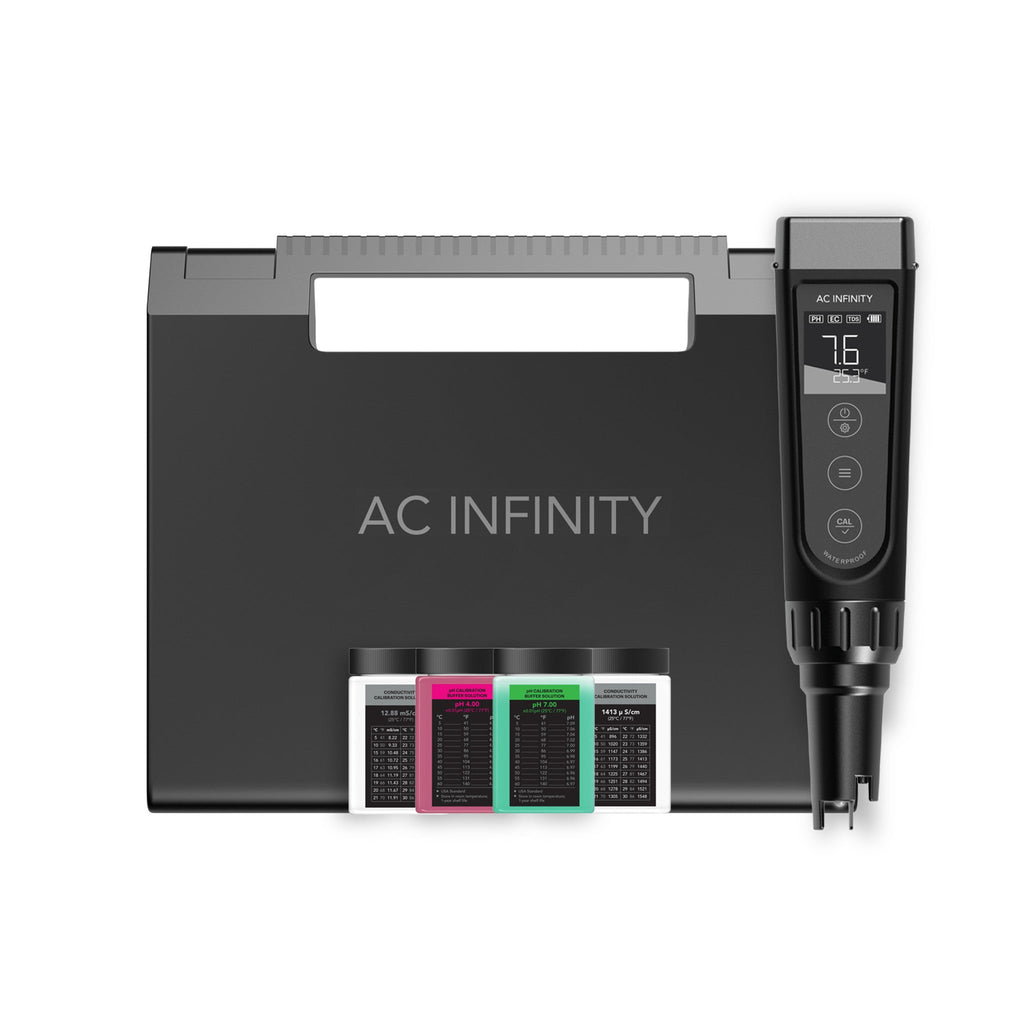 Hydroponic Meter Pro Kit, ALL - IN - ONE PH PEN, Interchangeable Probe - Quick Bloom Lights