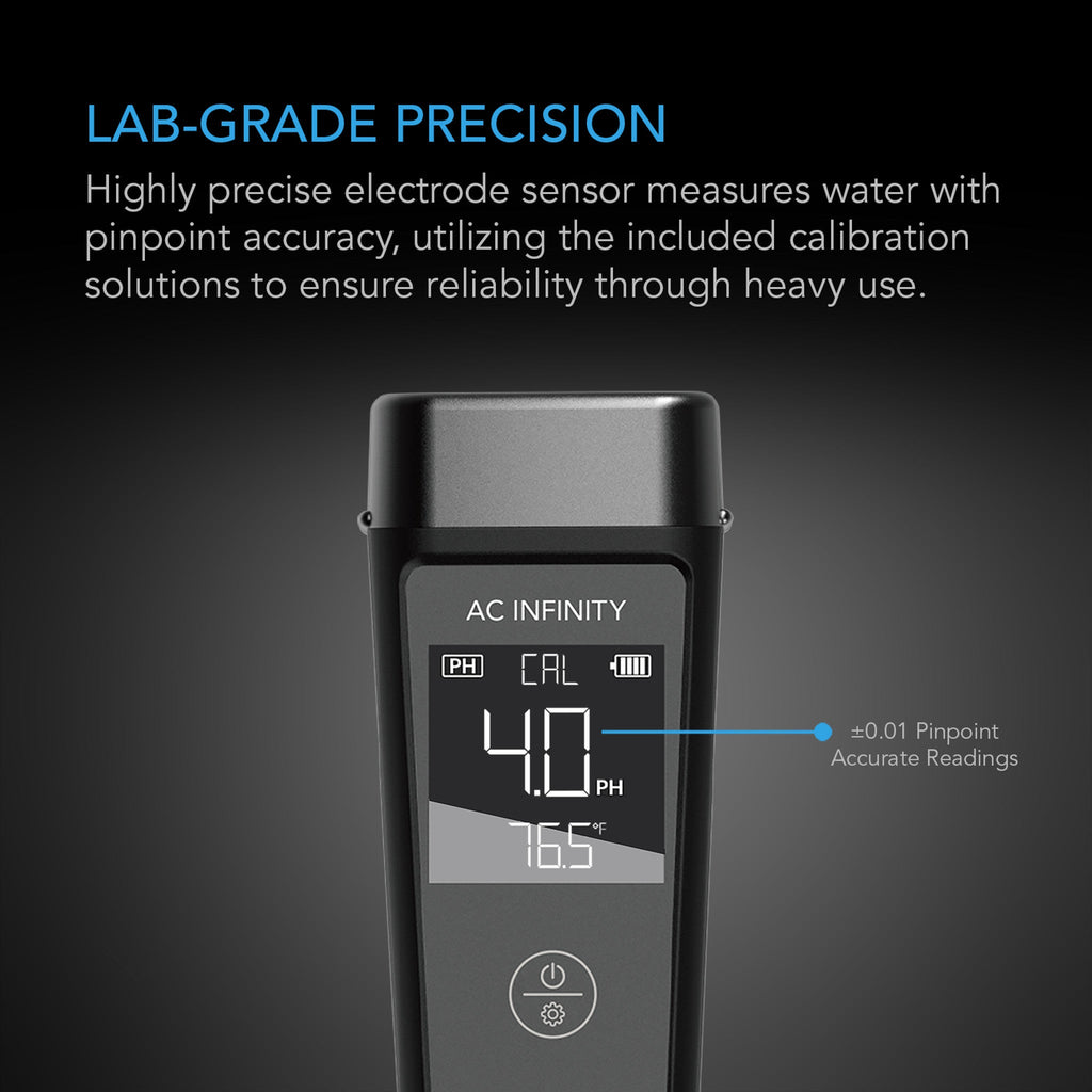 Hydroponic Meter Pro Kit, ALL - IN - ONE PH PEN, Interchangeable Probe - Quick Bloom Lights