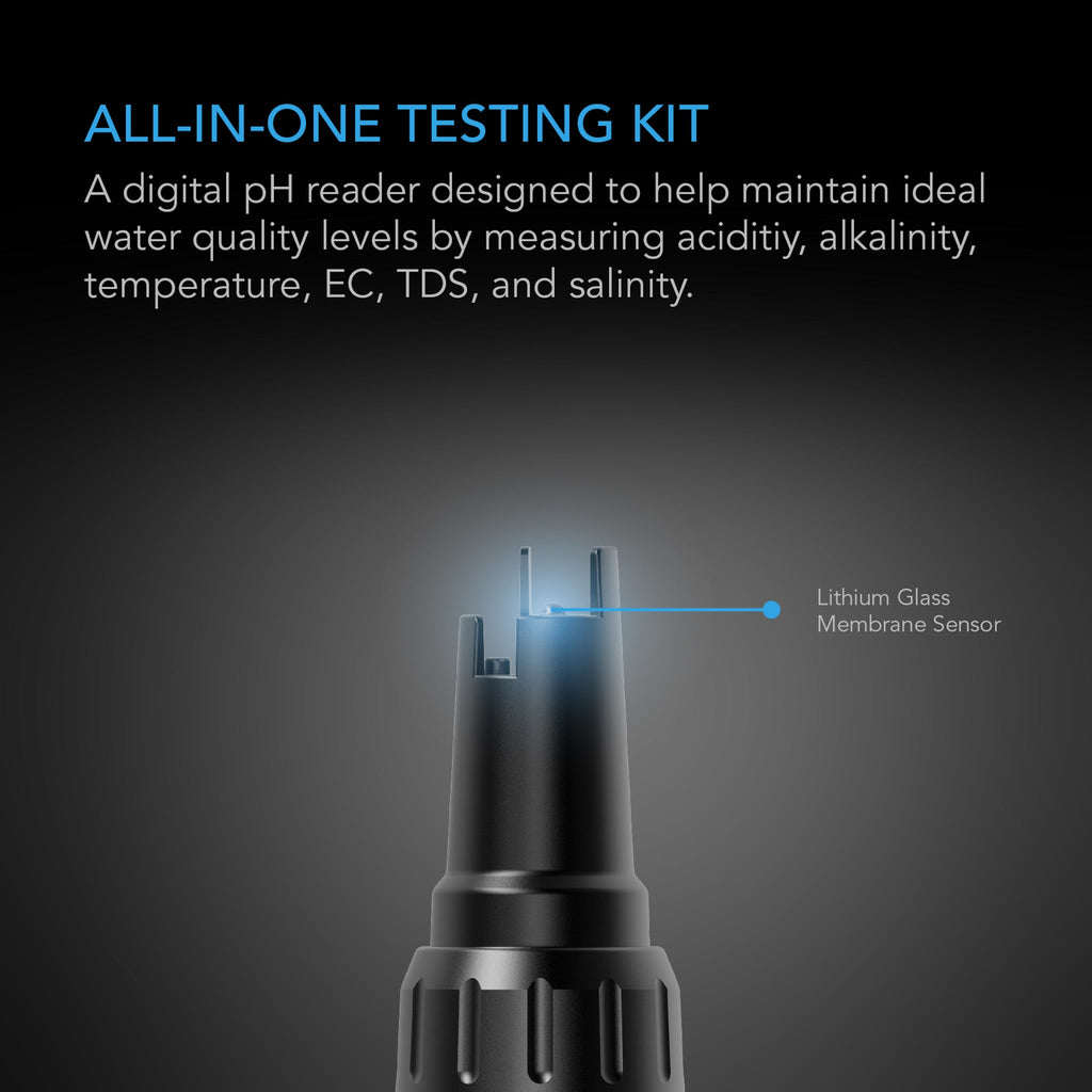 Hydroponic Meter Pro Kit, ALL - IN - ONE PH PEN, Interchangeable Probe - Quick Bloom Lights