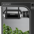 Inline Duct Fan Silencer, 8 Inch - 200 MM - AC Infinity - Quick Bloom Lights