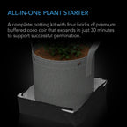 Instant Potting Mix Kit, 2 - Plant Starter Set - Quick Bloom Lights
