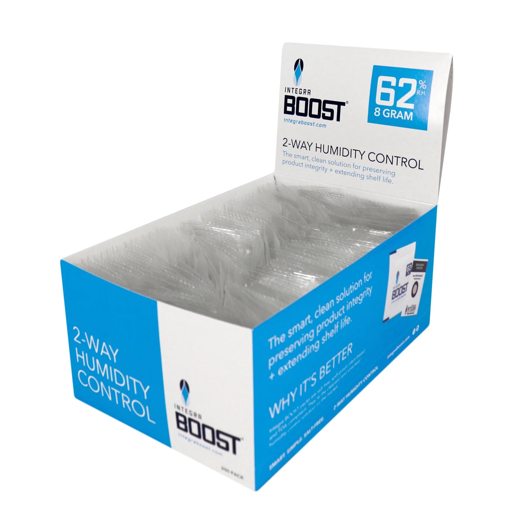 Integra Boost 8g 62% RH – 2 - Way Humidity Control Pack - Quick Bloom Lights