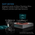 Multifan S1, Quiet USB Cooling Fan, 80 MM - Quick Bloom Lights