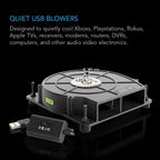 Multifan S2, Quiet USB Cooling Blower, 120 MM - Quick Bloom Lights