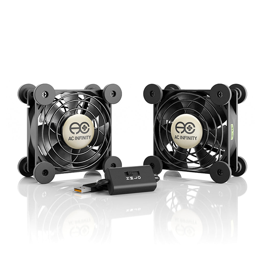 Multifan S5, Quiet USB Cooling Fan, Dual 80 MM - Quick Bloom Lights