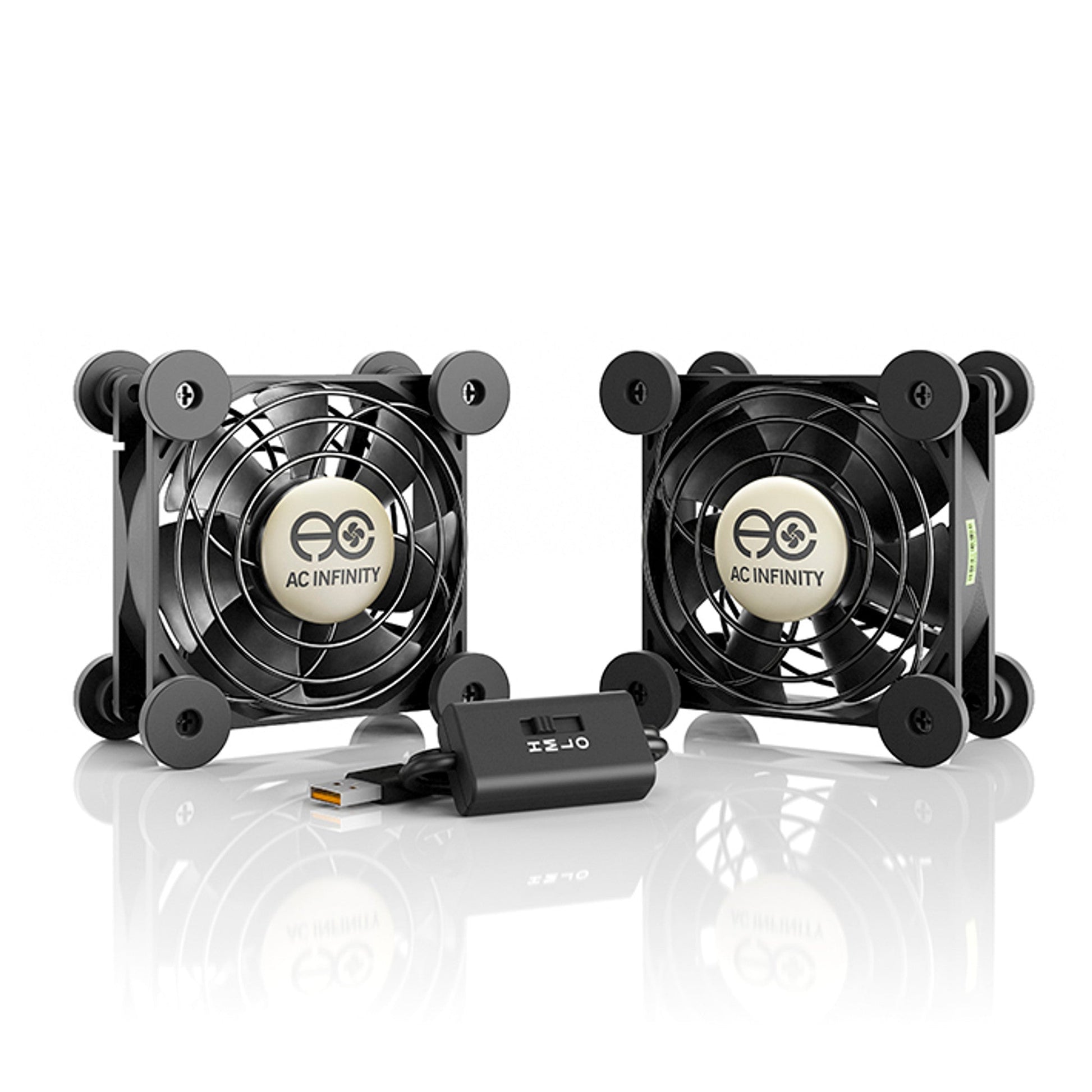 Multifan S5, Quiet USB Cooling Fan, Dual 80 MM - Quick Bloom Lights