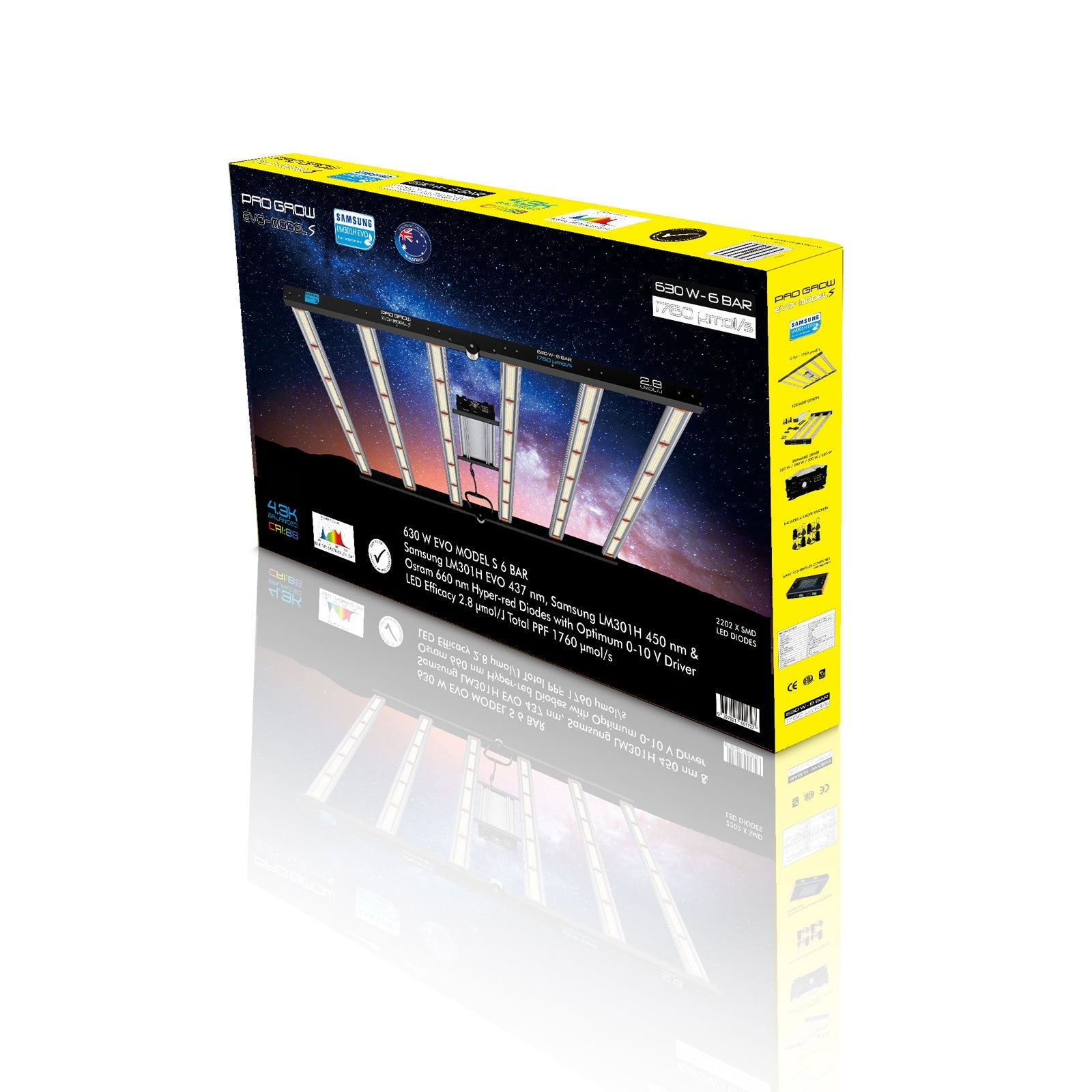 Pro Grow EVO LED 630W Model S - New Model - Quick Bloom Lights