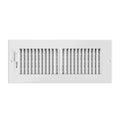 Register Ventilation Grille 4 x 12 inches White - Quick Bloom Lights