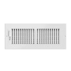 Register Ventilation Grille 4 x 12 inches White - Quick Bloom Lights