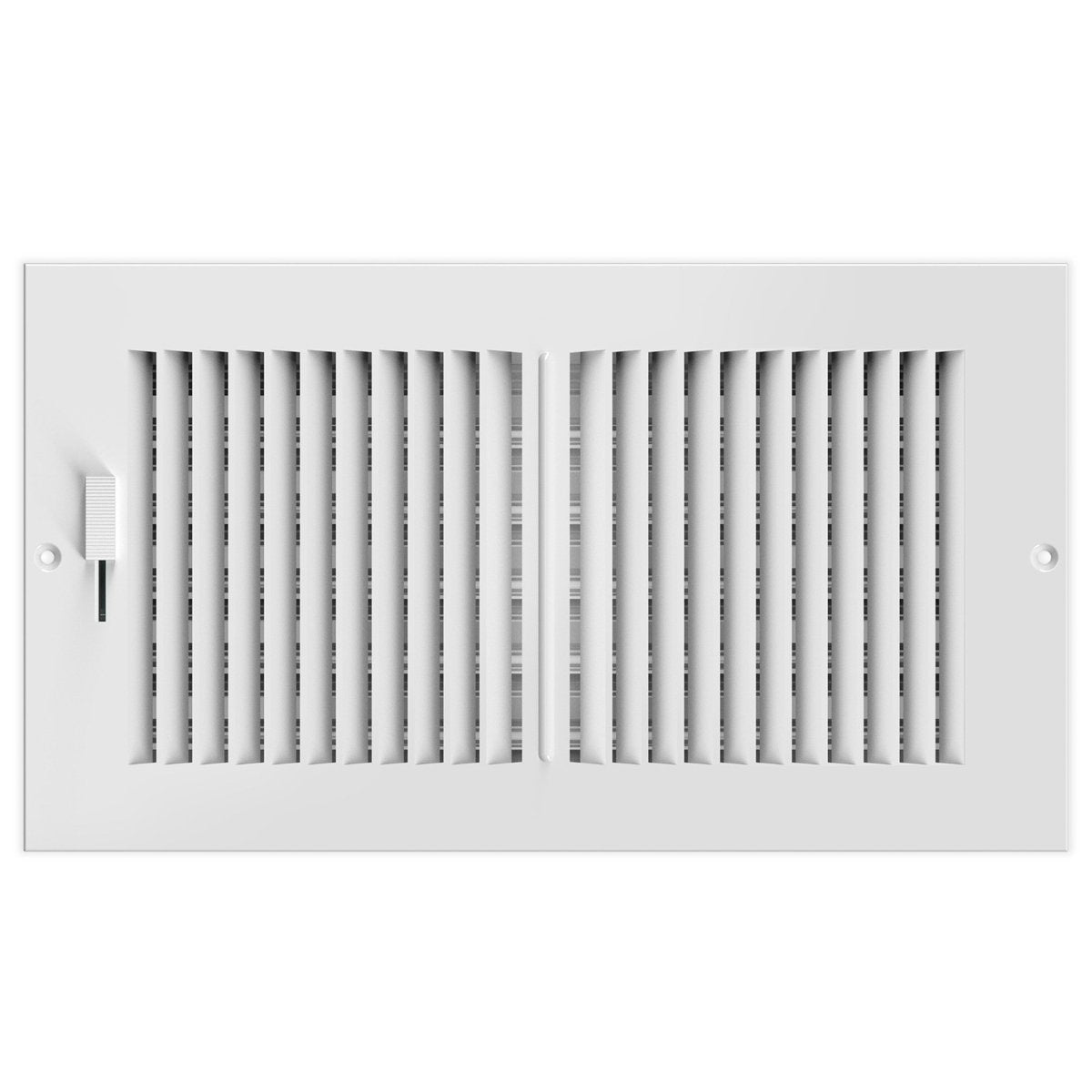 Register Ventilation Grille 6 x 12 inches White - Quick Bloom Lights