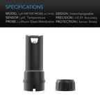 Replacement Probe For PH Meter Pro Kit - Quick Bloom Lights