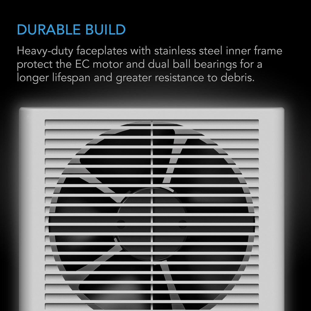 Room To Room Fan, Two - Way Airflow, Temperature controller, 8 Inch / 200 mm - Quick Bloom Lights
