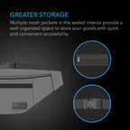 Smell Proof Belt Bag, Gray, With 900D Nylon Fabric and Carbon Filter Lining - Quick Bloom Lights