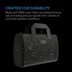 Smell Proof HandBag, Black, With 900D Nylon Fabric and Carbon Filter Lining - Quick Bloom Lights