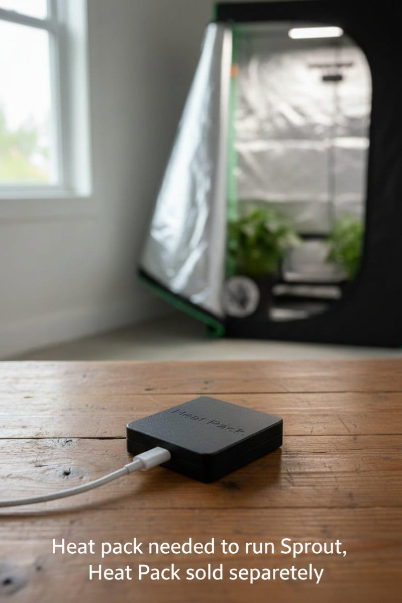 Sprout. Silicone Seed Germinator Pod - Single - Pod Heated Germination - Quick Bloom Lights