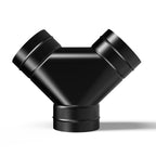 Steel 3 - Way Y Duct Splitter, 4 - Inch - Quick Bloom Lights