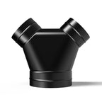 Steel 3 - Way Y Duct Splitter, 6 - Inch to 4 - Inch - Quick Bloom Lights
