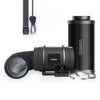 T8 Air Filtration Kit Pro 8 Inch - 200 MM, Inline Fan with Controller 69PRO, Carbon Filter and Ducting Combo - Quick Bloom Lights