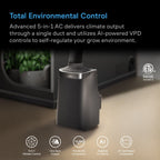 TERRAFORM 8, All-In-One Climate Control A/C with One-Duct Auto Switching 12,000 BTU - Quick Bloom Lights