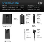 Thermoforge T3, Environmental Plant Heater, Smart VPD Controls - Quick Bloom Lights