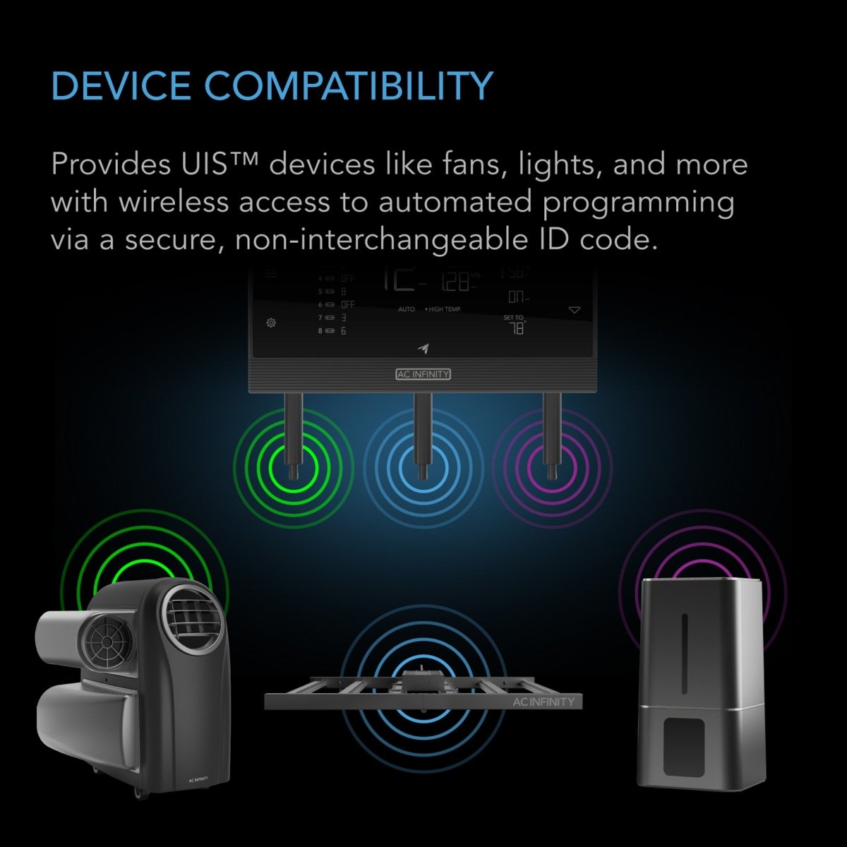 UIS 1 - to - 1 Transmitter & Receiver, Wirelessly Connects UIS Devices and Controllers, 2 - Pack - Quick Bloom Lights