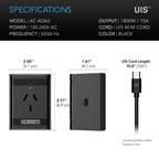 UIS Control Plug, For Outlet Powered Equipment - Quick Bloom Lights