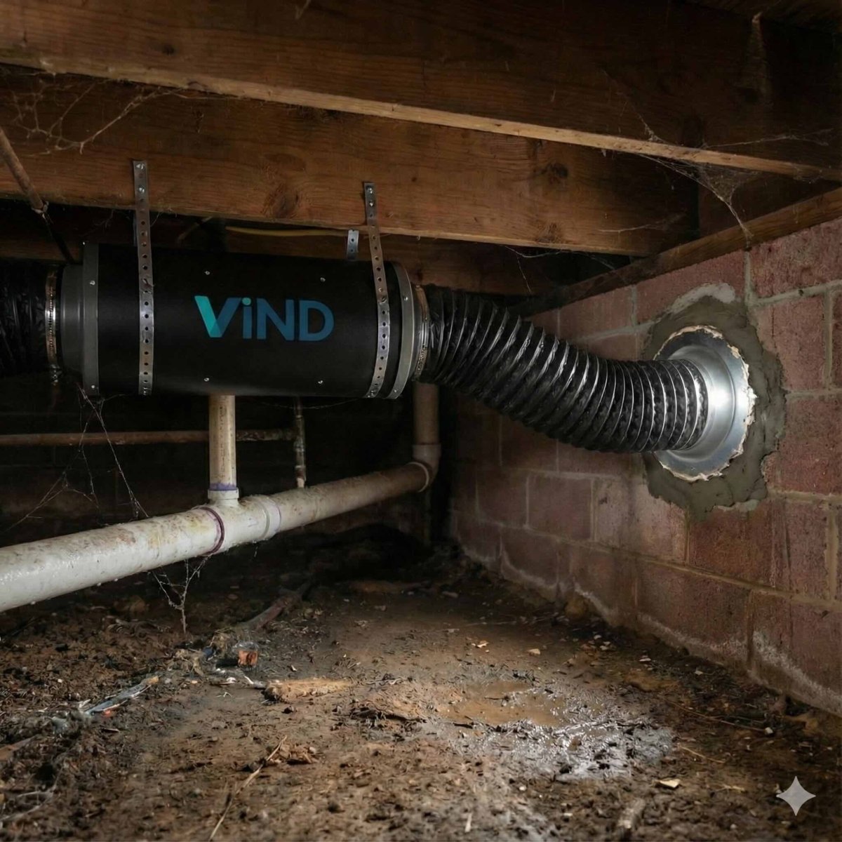 Vind 150mm Silenced Inline Fan w. Manual controller - Quick Bloom Lights