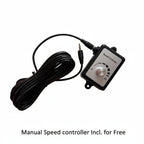 Vind 150mm Silenced Inline Fan w. Manual controller - Quick Bloom Lights