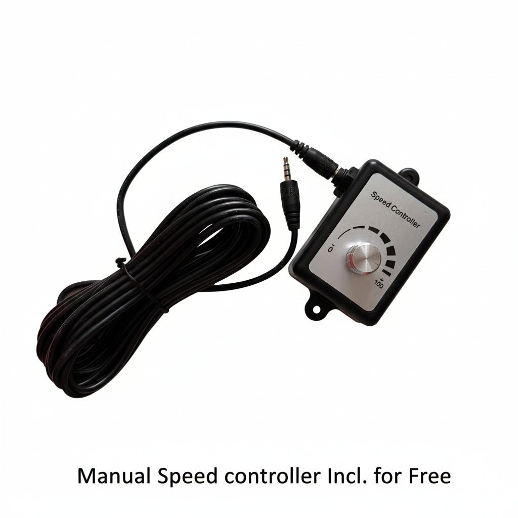 Vind 150mm Silenced Inline Fan w. Manual controller - Quick Bloom Lights