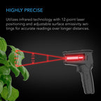 VPD Thermometer, Handheld Environmental Monitor, Captures Leaf VPD and Temperature - Quick Bloom Lights