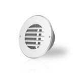 Wall - Mount Duct Grille Vent, White Steel, 8 - Inch - Quick Bloom Lights