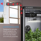 Window Duct Kit, Adjustable Vent Port For Inline Fans - Quick Bloom Lights