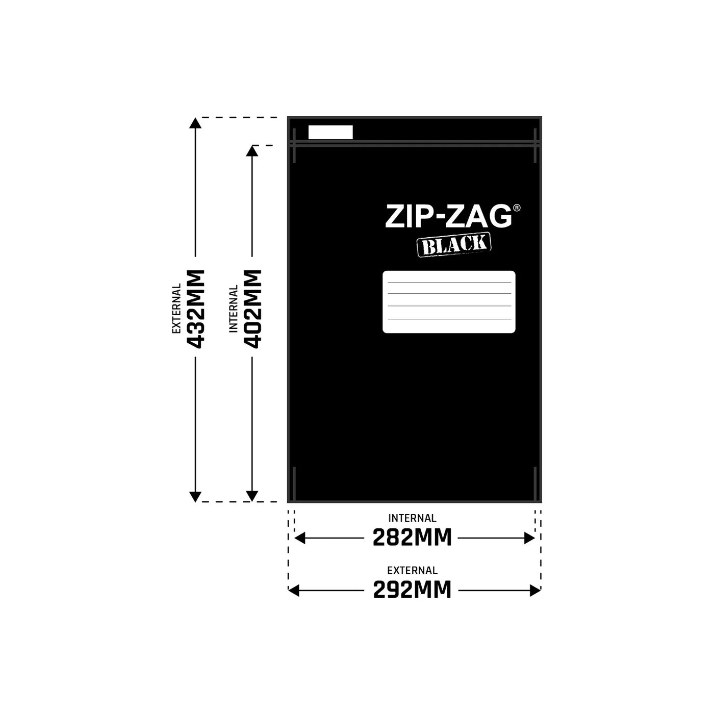Zip - Zag Black Smell - Proof Storage Bags – Resealable & Reusable - Quick Bloom Lights