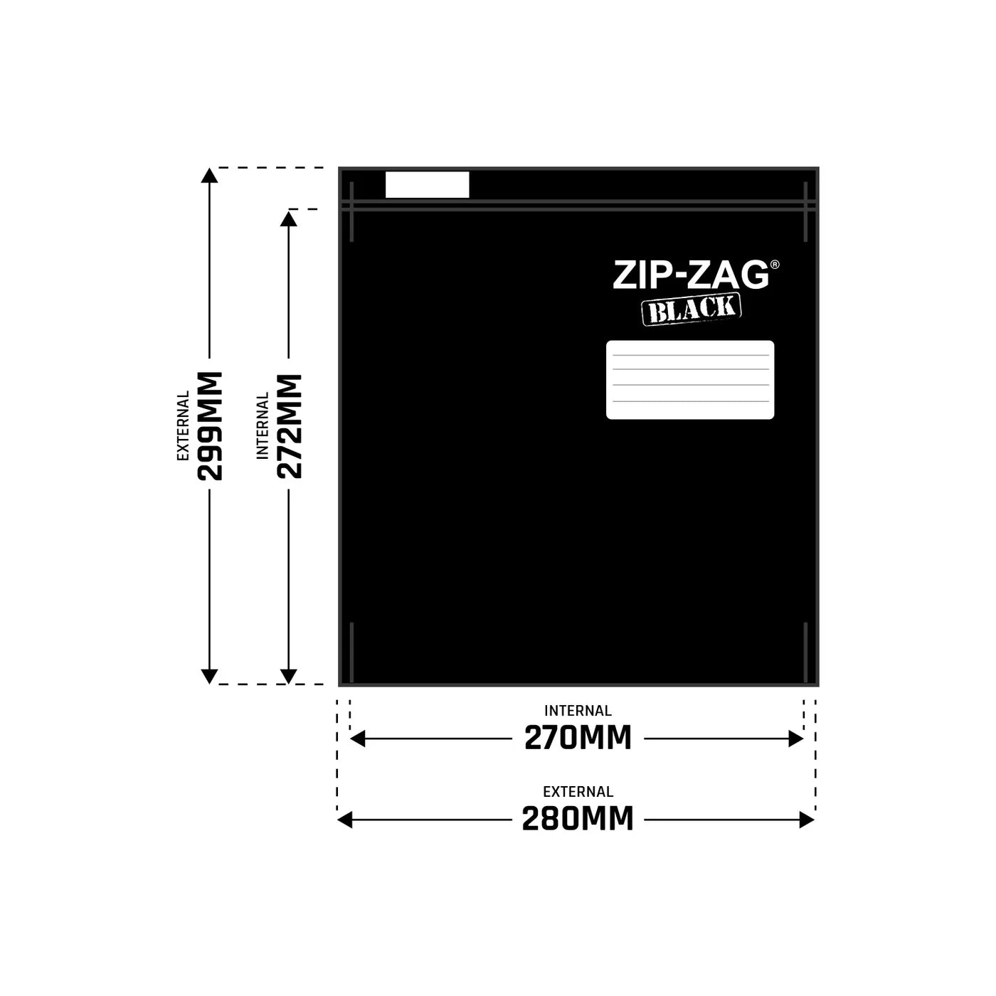 Zip - Zag Black Smell - Proof Storage Bags – Resealable & Reusable - Quick Bloom Lights