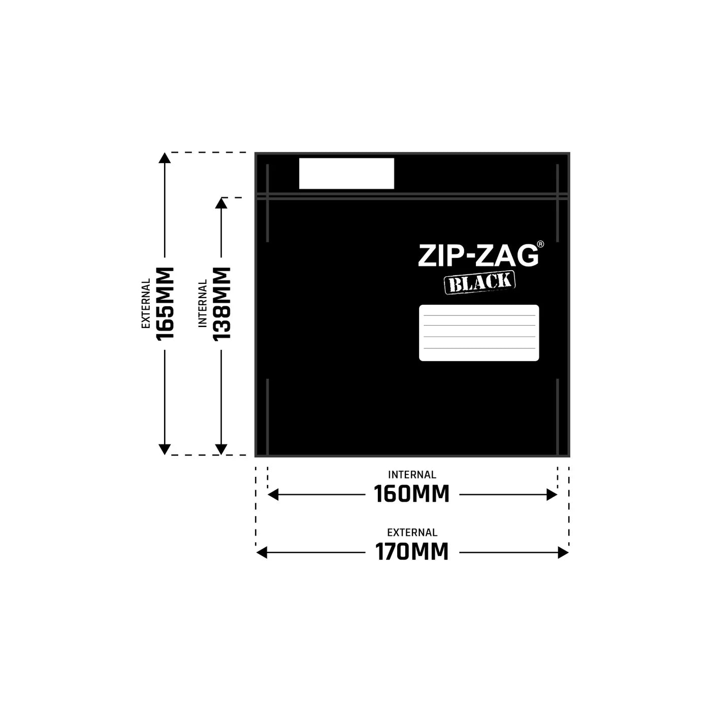 Zip - Zag Black Smell - Proof Storage Bags – Resealable & Reusable - Quick Bloom Lights