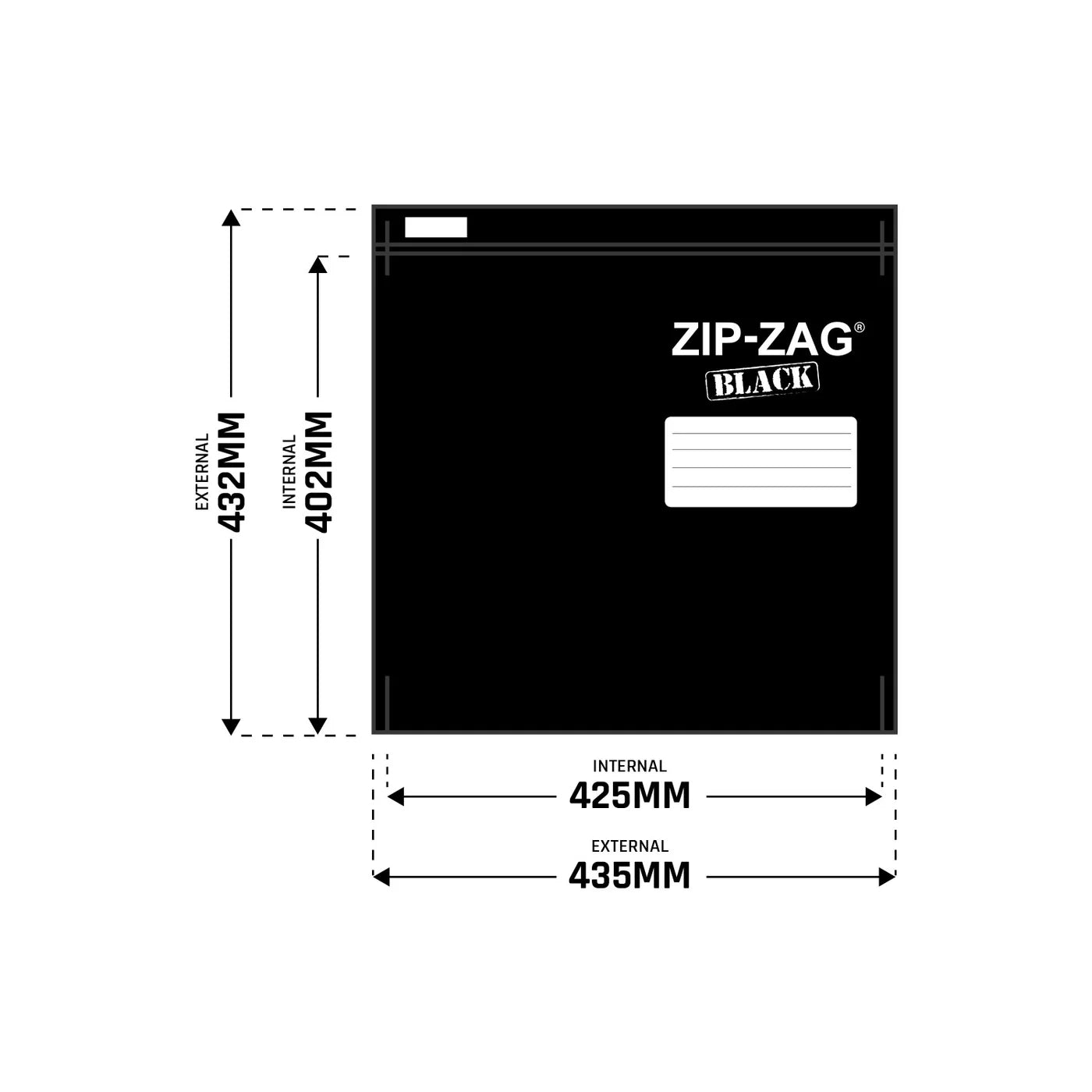 Zip - Zag Black Smell - Proof Storage Bags – Resealable & Reusable - Quick Bloom Lights
