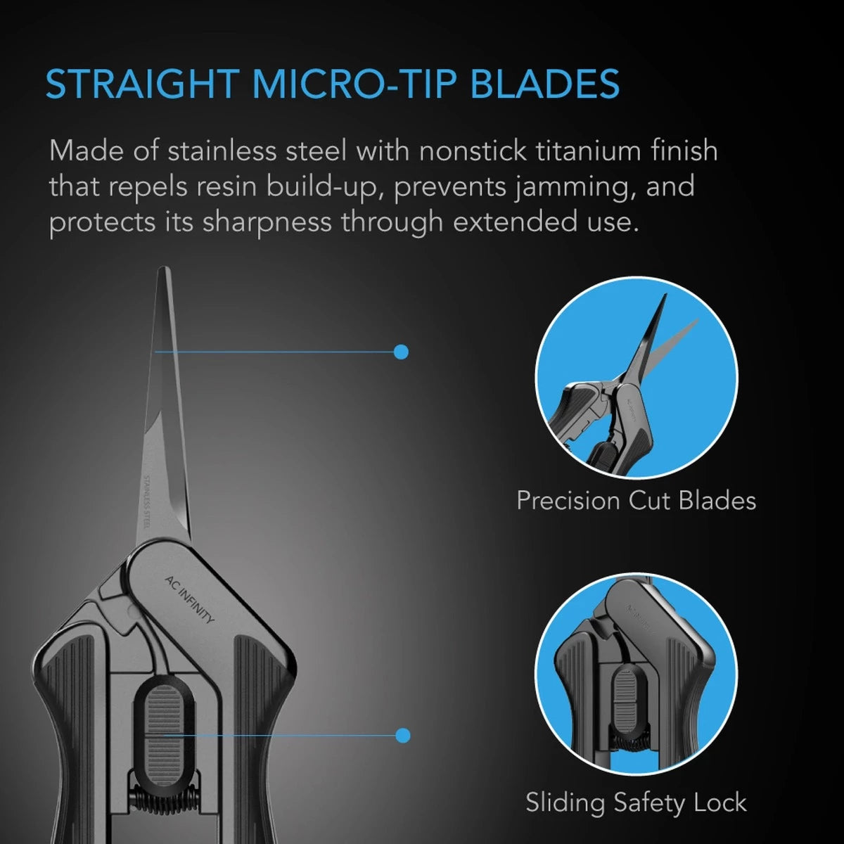 AC Infinity Straight Micro-tip blades