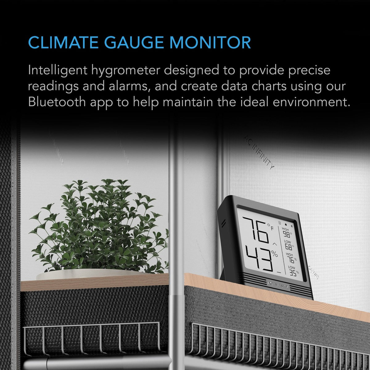 AC Infinity Cloudcom B2 Climate Gauge monitor