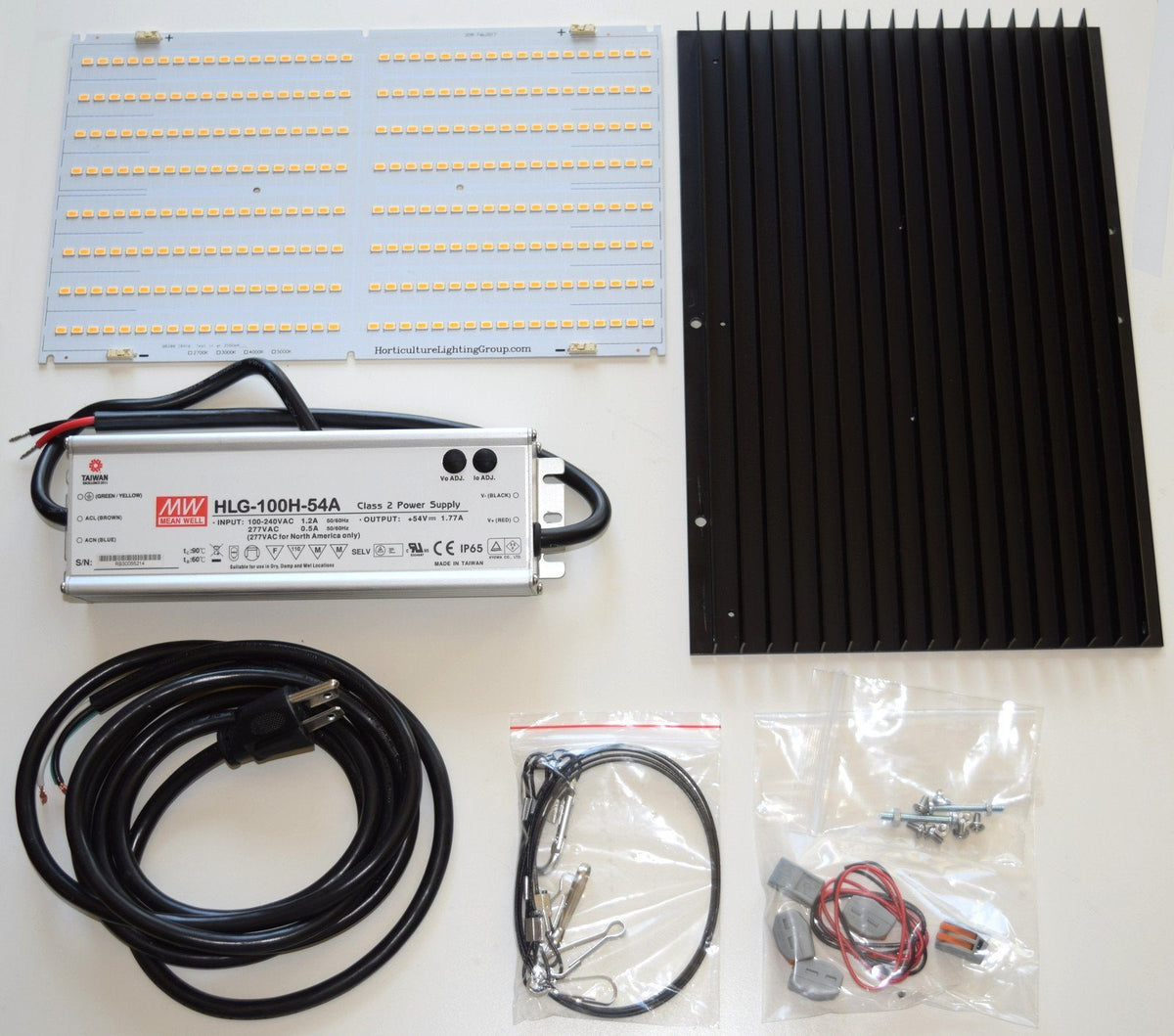 HLG 135 Watt DIY Kit Ships w. Australian plug