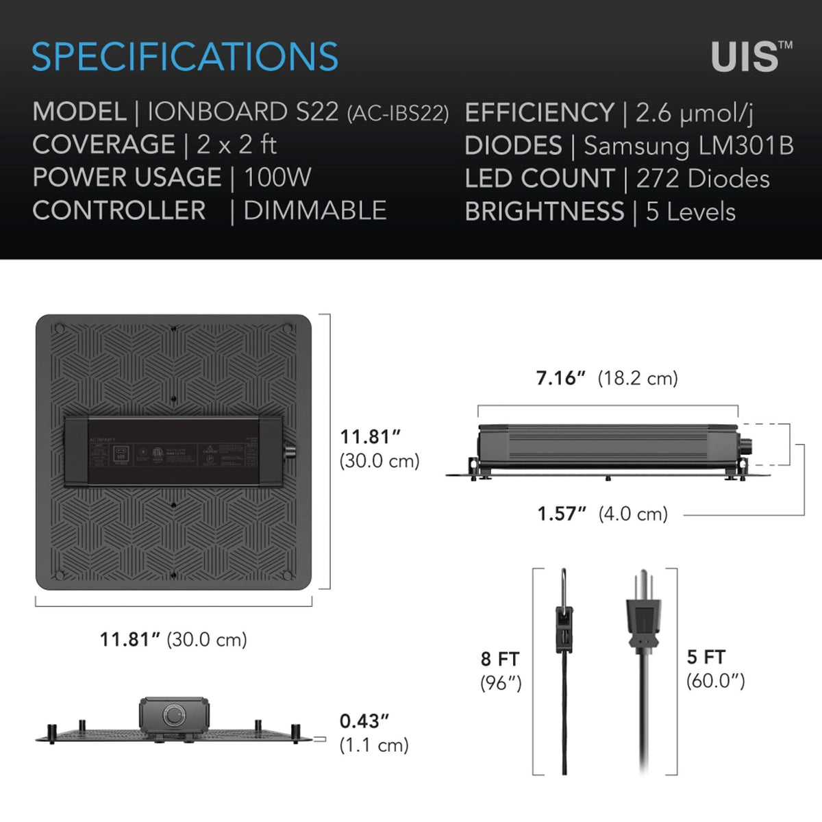 Ionboard S22 Specifications