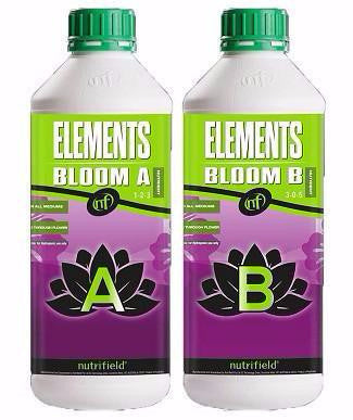 Nutrifield Elements Bloom A &amp; B 1 Liter set Nutrients
