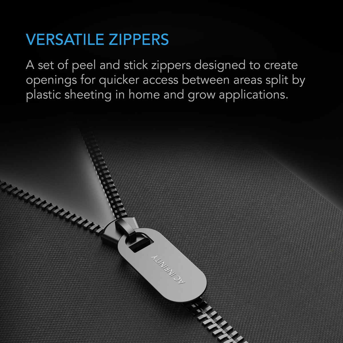 Peel and Stick Zippers