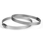 AC Infinity Stainless Steel Duct Clamps, TWO Pack (4 inch / 6 inch / 8 inch / 10 inch) - Quick Bloom Lights