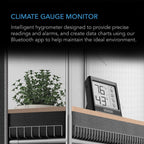 Cloudcom B2, Smart Thermo - Hygrometer With Data APP, Integrated Sensor Probe - Quick Bloom Lights