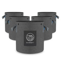 Heavy Duty Fabric Pots, 7 Gallon pots in a 5 pack by AC Infinity - Quick Bloom Lights