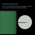 Heavy - Duty Twist Ties, Thin Rubberized Texture, 10 m - Quick Bloom Lights