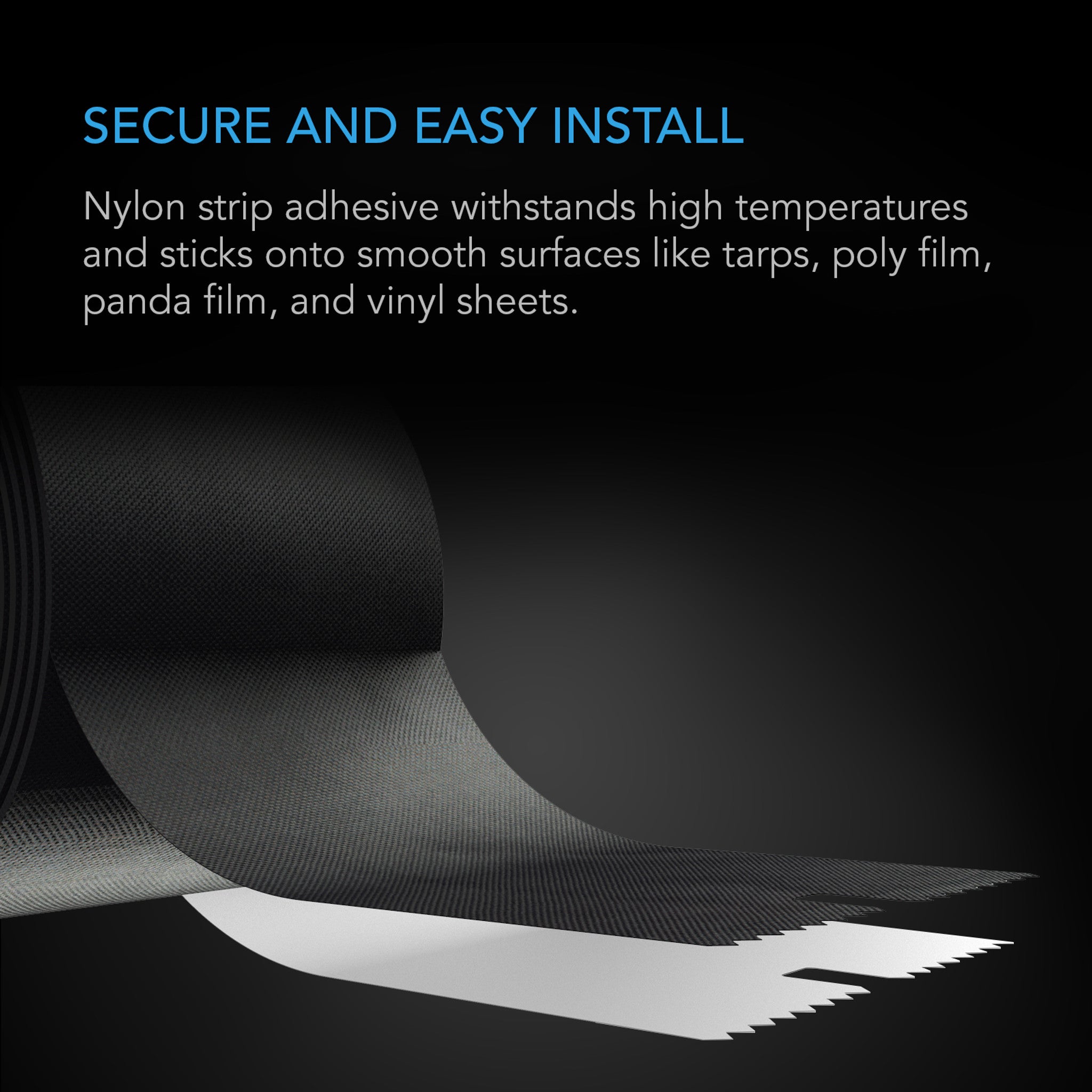 Peel and Stick Zipper, double sided, 7 FT, X 3 Inch, 1 Pack. - Quick Bloom Lights