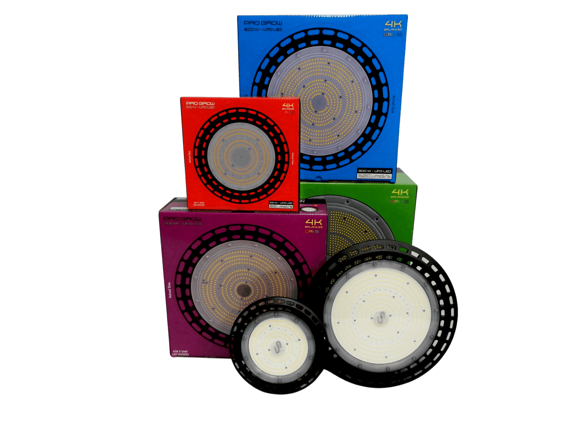 Pro Grow LED UFO 100w 200W 300 Watt Samsung and Osram Diodes (New Version) - Quick Bloom Lights