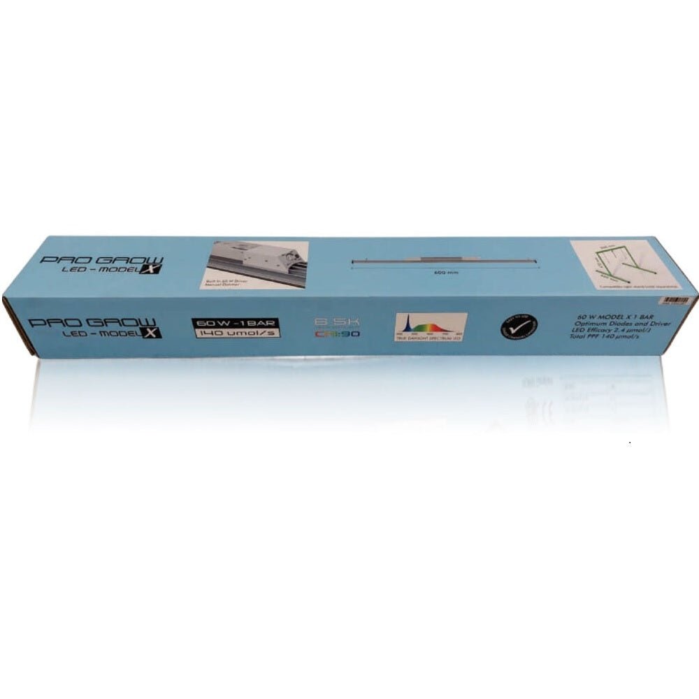 Pro Grow Model X 60 watt Clone and Veg Light V2 - Single Bar W/ 0 - 10 V Control - Quick Bloom Lights
